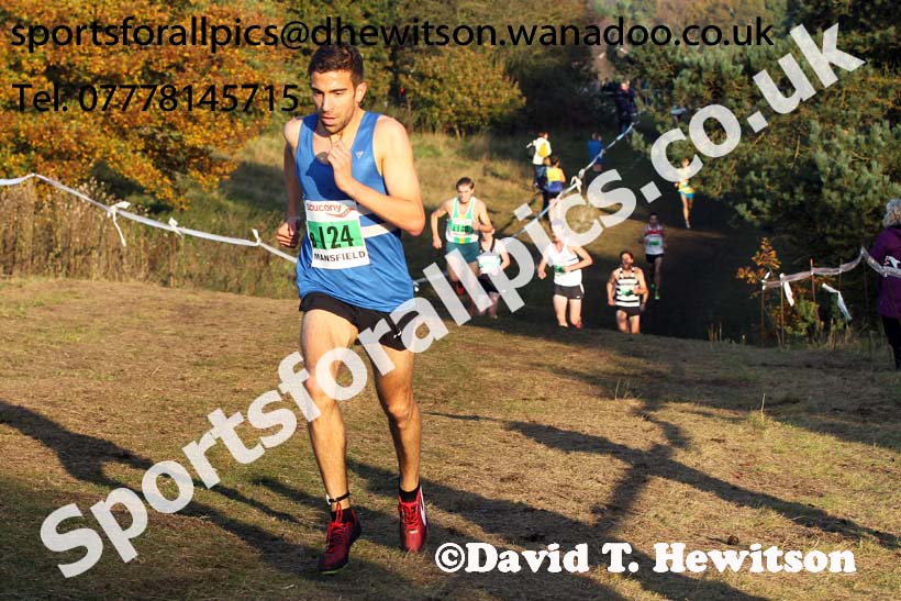 Senior men, National Cross Country Relays, Berry Park, Mansfield. Photo: David T. Hewitson/Sports for All Pics